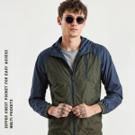 Premium Blue & Olive Green Mountain Jacket