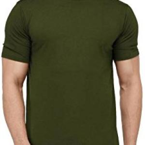 Solid Men's Round Neck Cotton Blend Half Sleeve Regular Fit T-Shirts